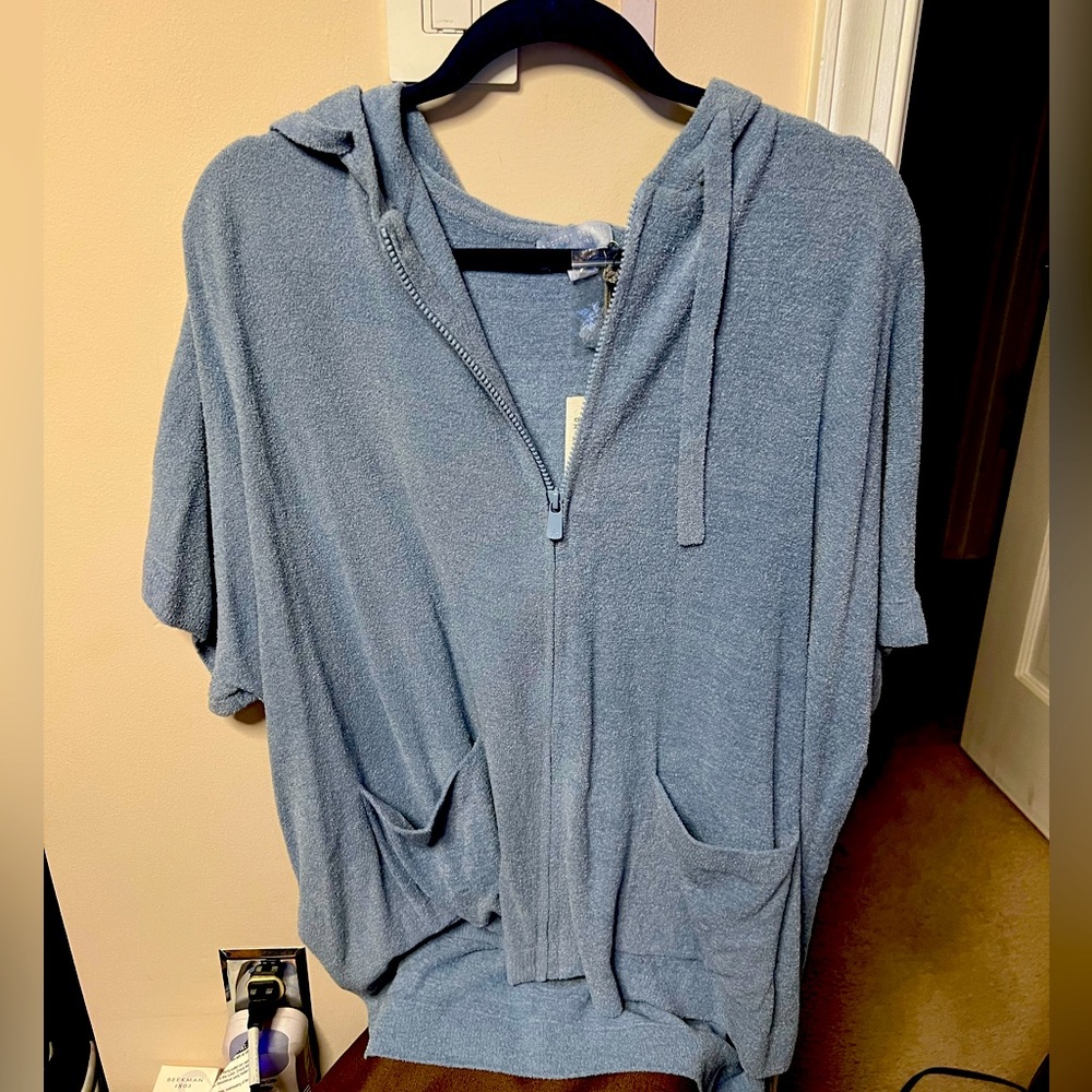 Barefoot Dreams Cozy Chic Ultra Lite Cardigan- Blue (New) S/M